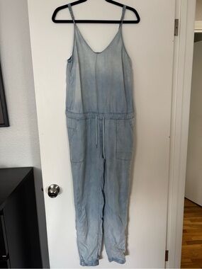Blank NYC Light Blue Denim Jumpsuit Overalls